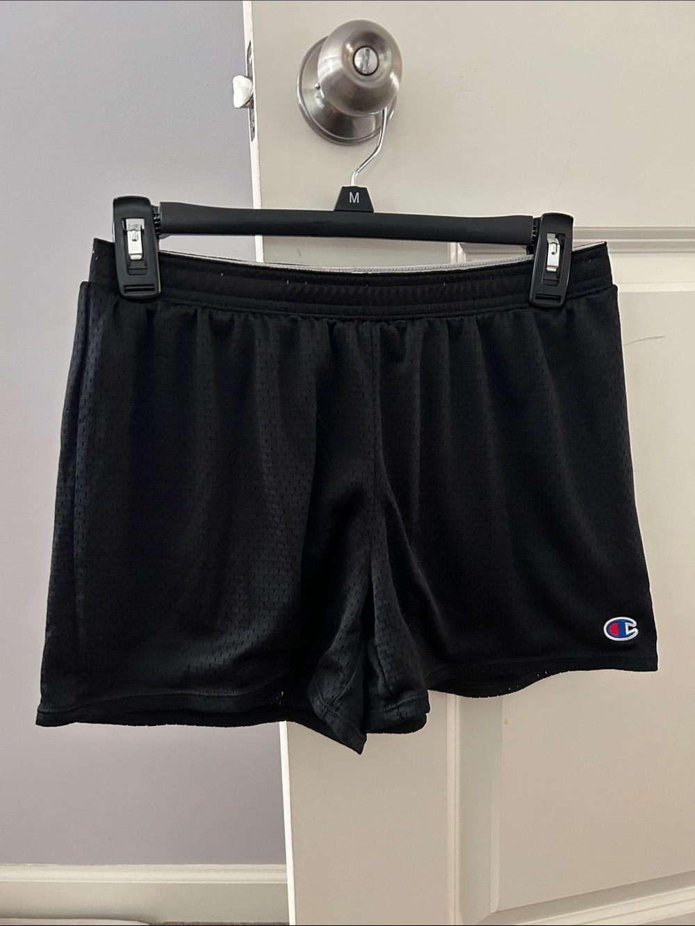 Champion Black Athletic Mesh Shorts